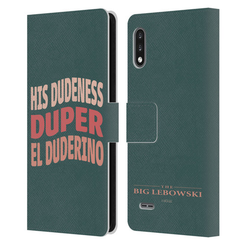 The Big Lebowski Retro El Duderino Leather Book Wallet Case Cover For LG K22