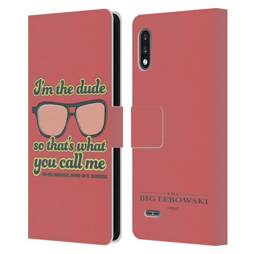 The Big Lebowski Retro I'm The Dude Leather Book Wallet Case Cover For LG K22