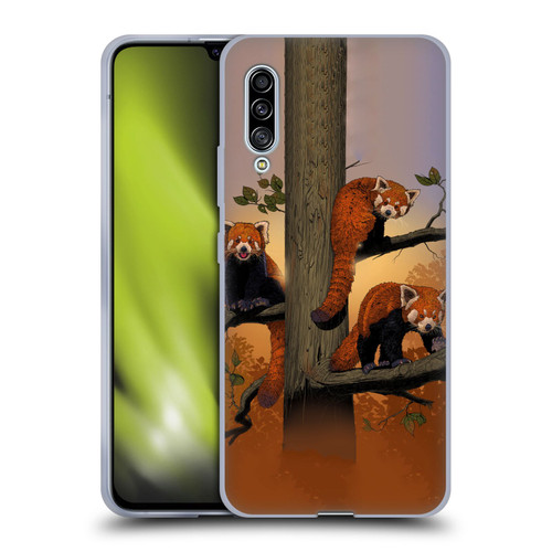 Vincent Hie Key Art Red Pandas Soft Gel Case for Samsung Galaxy A90 5G (2019)