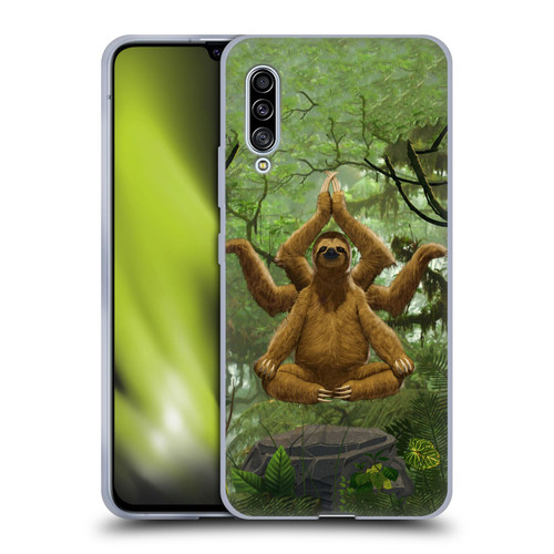 Vincent Hie Key Art Zen Sloth Soft Gel Case for Samsung Galaxy A90 5G (2019)