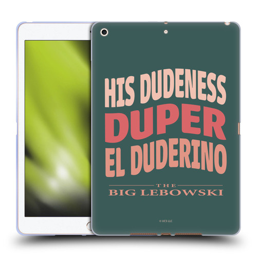 The Big Lebowski Retro El Duderino Soft Gel Case for Apple iPad 10.2 2019/2020/2021