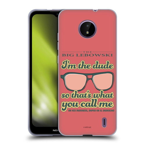 The Big Lebowski Retro I'm The Dude Soft Gel Case for Nokia C10 / C20