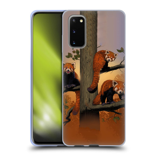 Vincent Hie Key Art Red Pandas Soft Gel Case for Samsung Galaxy S20 / S20 5G