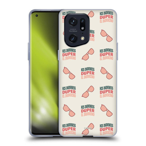 The Big Lebowski Retro El Duderino Pattern Soft Gel Case for OPPO Find X5 Pro