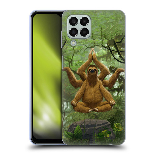 Vincent Hie Key Art Zen Sloth Soft Gel Case for Samsung Galaxy M33 (2022)