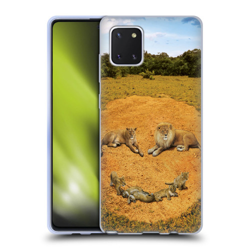 Vincent Hie Key Art A Lion Happiness Soft Gel Case for Samsung Galaxy Note10 Lite