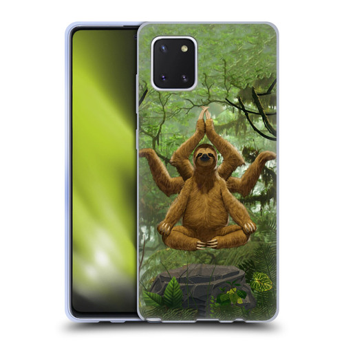 Vincent Hie Key Art Zen Sloth Soft Gel Case for Samsung Galaxy Note10 Lite
