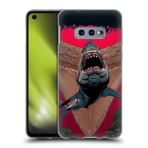 Vincent Hie Key Art Shark Soft Gel Case for Samsung Galaxy S10e