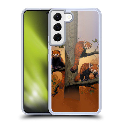 Vincent Hie Key Art Red Pandas Soft Gel Case for Samsung Galaxy S22 5G