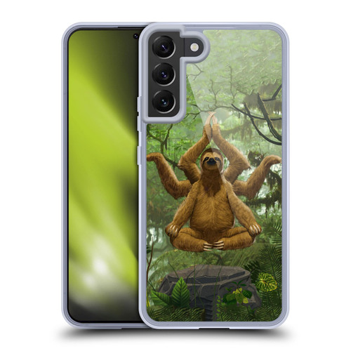 Vincent Hie Key Art Zen Sloth Soft Gel Case for Samsung Galaxy S22+ 5G