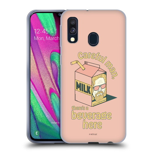 The Big Lebowski Retro The Dude Milk Soft Gel Case for Samsung Galaxy A40 (2019)