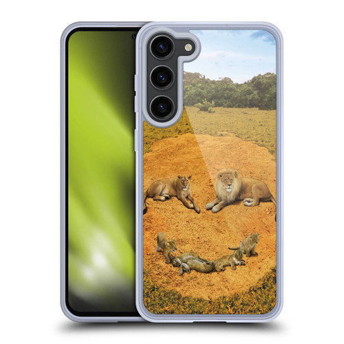 Vincent Hie Key Art A Lion Happiness Soft Gel Case for Samsung Galaxy S23+ 5G