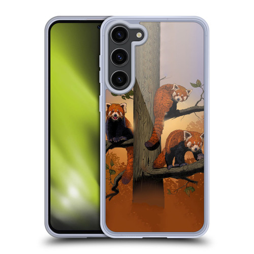 Vincent Hie Key Art Red Pandas Soft Gel Case for Samsung Galaxy S23+ 5G