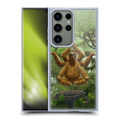 Vincent Hie Key Art Zen Sloth Soft Gel Case for Samsung Galaxy S23 Ultra 5G