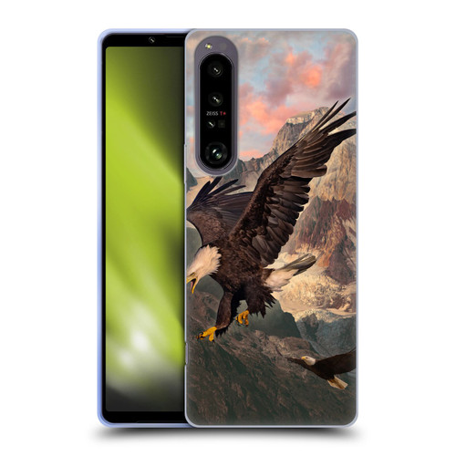 Vincent Hie Key Art Eagle Strike Soft Gel Case for Sony Xperia 1 IV