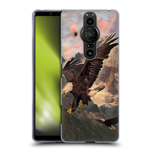 Vincent Hie Key Art Eagle Strike Soft Gel Case for Sony Xperia Pro-I