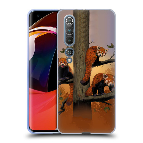 Vincent Hie Key Art Red Pandas Soft Gel Case for Xiaomi Mi 10 5G / Mi 10 Pro 5G
