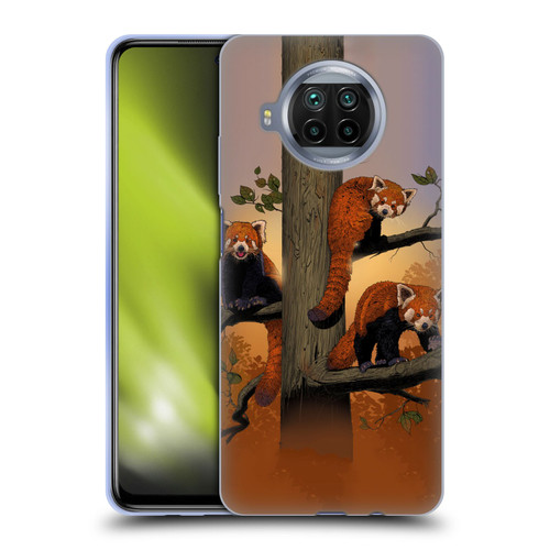 Vincent Hie Key Art Red Pandas Soft Gel Case for Xiaomi Mi 10T Lite 5G