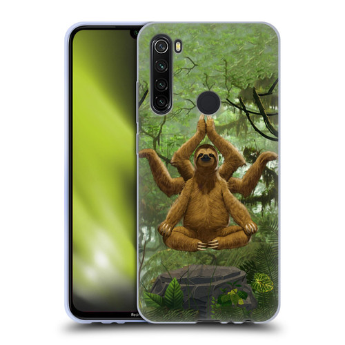 Vincent Hie Key Art Zen Sloth Soft Gel Case for Xiaomi Redmi Note 8T