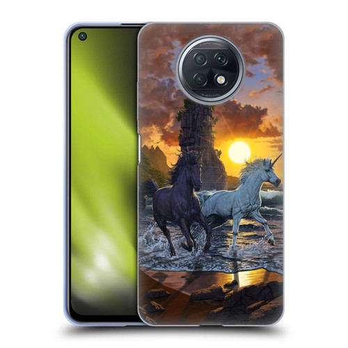 Vincent Hie Key Art Unicorns On The Beach Soft Gel Case for Xiaomi Redmi Note 9T 5G