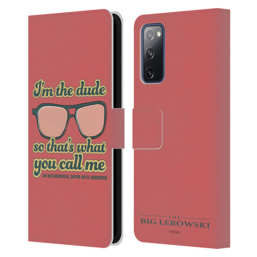 The Big Lebowski Retro I'm The Dude Leather Book Wallet Case Cover For Samsung Galaxy S20 FE / 5G