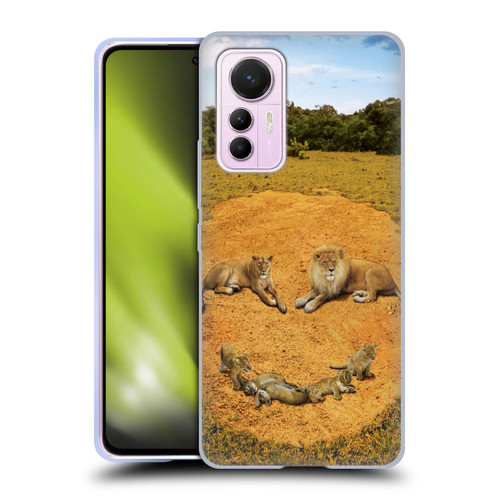 Vincent Hie Key Art A Lion Happiness Soft Gel Case for Xiaomi 12 Lite