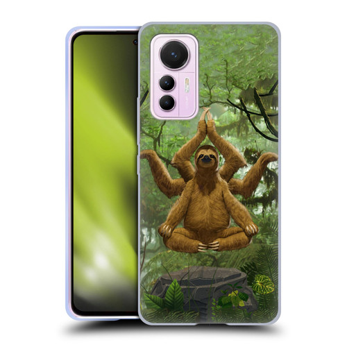 Vincent Hie Key Art Zen Sloth Soft Gel Case for Xiaomi 12 Lite