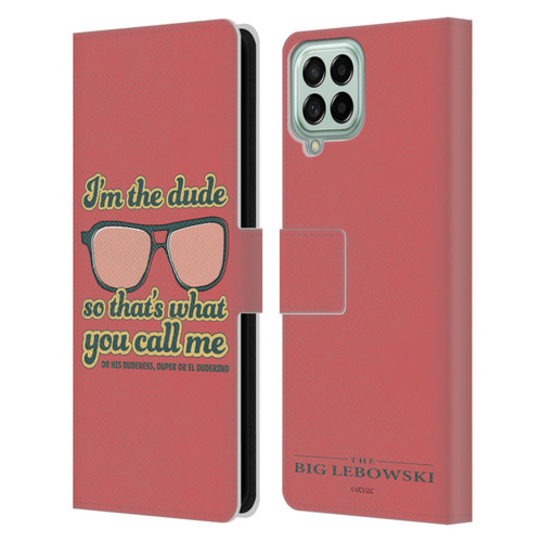 The Big Lebowski Retro I'm The Dude Leather Book Wallet Case Cover For Samsung Galaxy M33 (2022)