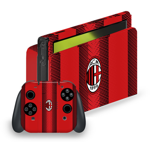 AC Milan 2023/24 Crest Kit Home Vinyl Sticker Skin Decal Cover for Nintendo Switch OLED Bundle