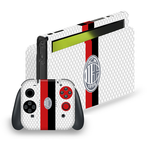 AC Milan 2023/24 Crest Kit Away Vinyl Sticker Skin Decal Cover for Nintendo Switch OLED Bundle