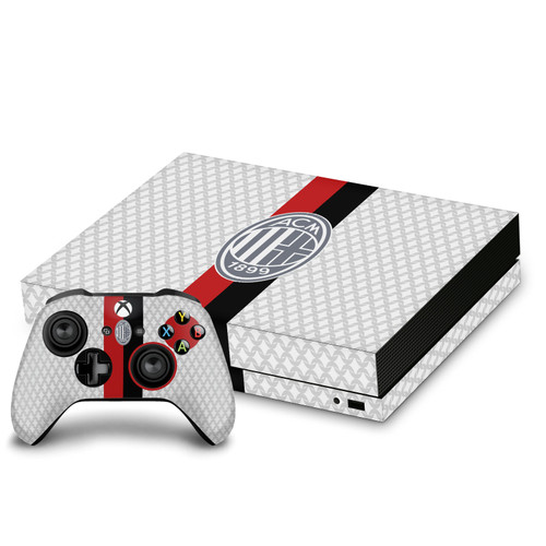 AC Milan 2023/24 Crest Kit Away Vinyl Sticker Skin Decal Cover for Microsoft Xbox One X Bundle