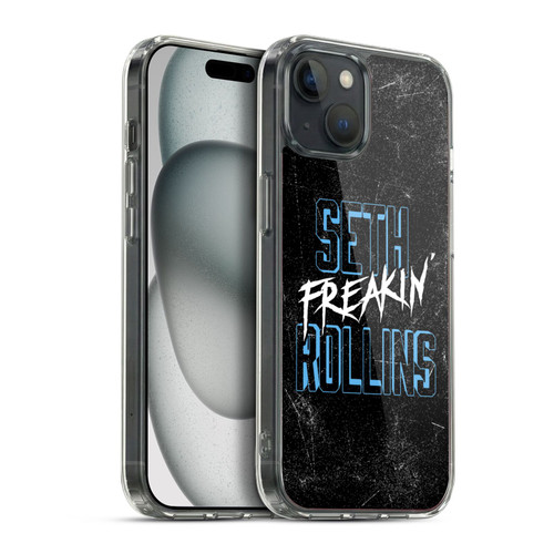 WWE Seth Rollins Logotype Soft Gel Case for Apple iPhone 15 Plus & MagSafe