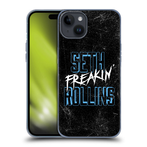WWE Seth Rollins Logotype Soft Gel Case for Apple iPhone 15 Plus