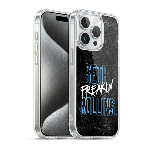 WWE Seth Rollins Logotype Soft Gel Case for Apple iPhone 15 Pro & MagSafe