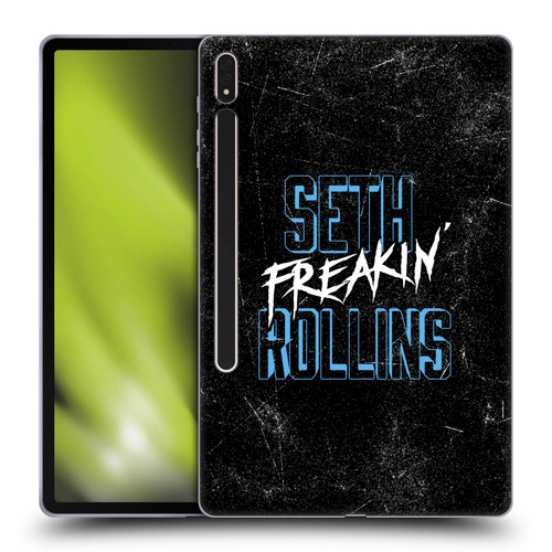WWE Seth Rollins Logotype Soft Gel Case for Samsung Galaxy Tab S8 Plus