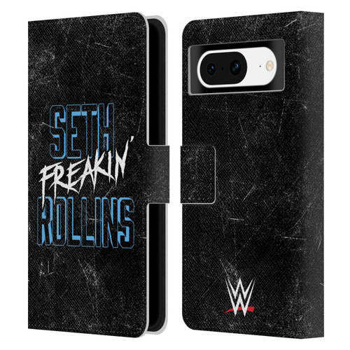 WWE Seth Rollins Logotype Leather Book Wallet Case Cover For Google Pixel 8