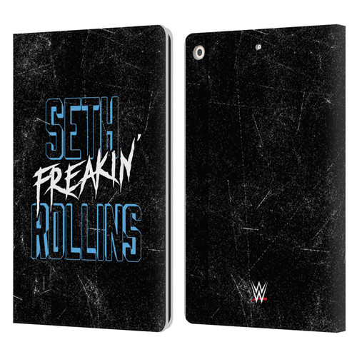 WWE Seth Rollins Logotype Leather Book Wallet Case Cover For Apple iPad 10.2 2019/2020/2021