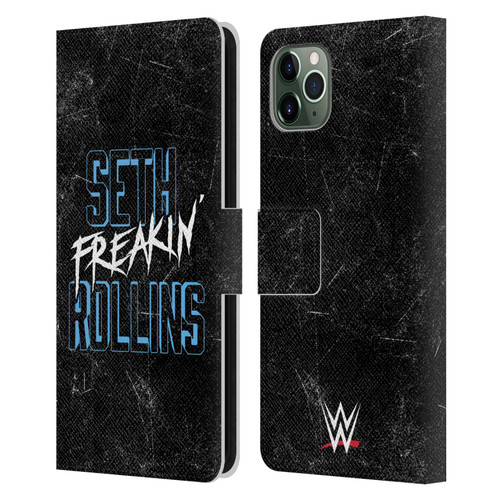 WWE Seth Rollins Logotype Leather Book Wallet Case Cover For Apple iPhone 11 Pro Max