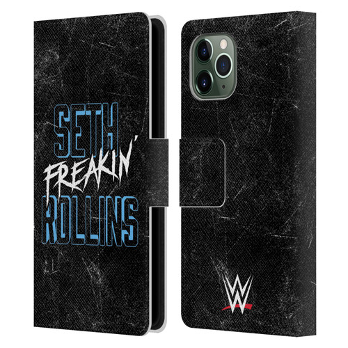 WWE Seth Rollins Logotype Leather Book Wallet Case Cover For Apple iPhone 11 Pro
