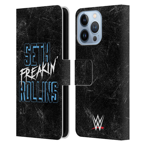 WWE Seth Rollins Logotype Leather Book Wallet Case Cover For Apple iPhone 13 Pro