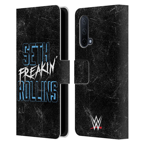 WWE Seth Rollins Logotype Leather Book Wallet Case Cover For OnePlus Nord CE 5G