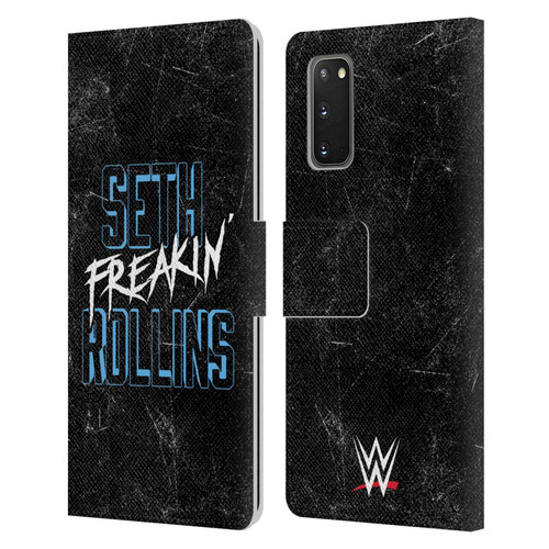 WWE Seth Rollins Logotype Leather Book Wallet Case Cover For Samsung Galaxy S20 / S20 5G