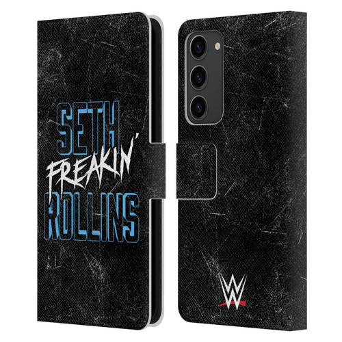 WWE Seth Rollins Logotype Leather Book Wallet Case Cover For Samsung Galaxy S23+ 5G