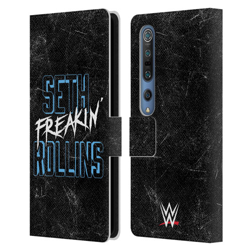 WWE Seth Rollins Logotype Leather Book Wallet Case Cover For Xiaomi Mi 10 5G / Mi 10 Pro 5G
