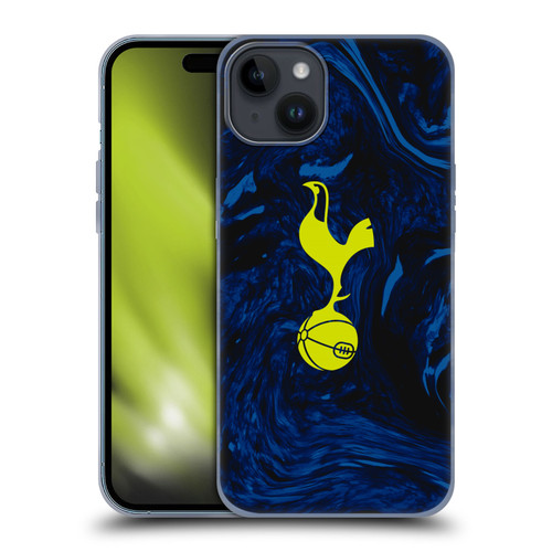 Tottenham Hotspur F.C. 2021/22 Badge Kit Away Soft Gel Case for Apple iPhone 15 Plus
