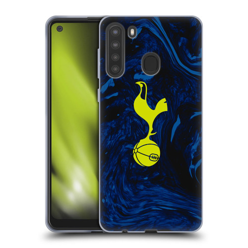 Tottenham Hotspur F.C. 2021/22 Badge Kit Away Soft Gel Case for Samsung Galaxy A21 (2020)