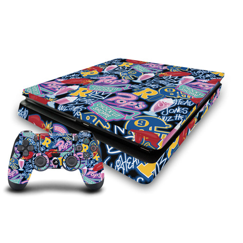 Riverdale Character And Logo Colourful Pattern Vinyl Sticker Skin Decal Cover for Sony PS4 Slim Console & Controller