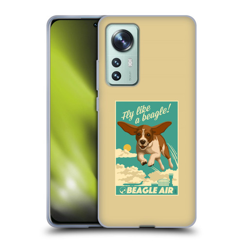 Lantern Press Dog Collection Fly Like A Beagle Soft Gel Case for Xiaomi 12