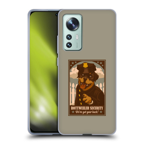 Lantern Press Dog Collection Rottweiller Security Soft Gel Case for Xiaomi 12