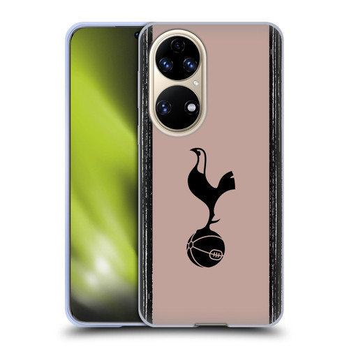 Tottenham Hotspur F.C. 2023/24 Badge Black And Taupe Soft Gel Case for Huawei P50